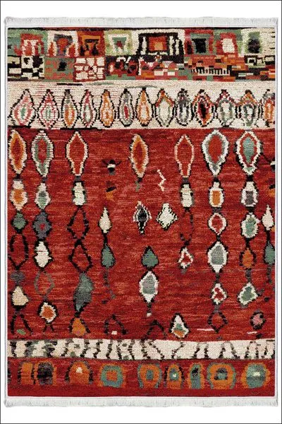 Kaymaz Taban Yıkanabilir Modern Kilim Salon Halısı Mutfak Halısı FM-2144