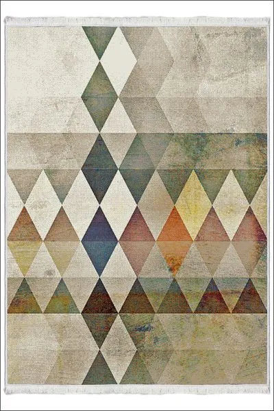 Kaymaz Taban Yıkanabilir Modern Kilim Salon Halısı Mutfak Halısı FM-2158