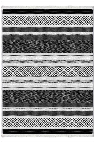 Kaymaz Taban Yıkanabilir Modern Kilim Salon Halısı Mutfak Halısı FM-2412