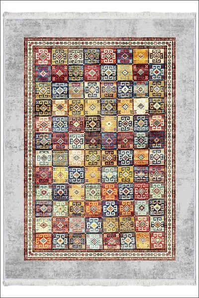 Kaymaz Taban Yıkanabilir Modern Kilim Salon Halısı Mutfak Halısı MS-602