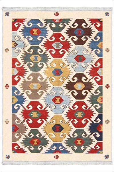 Kaymaz Taban Yıkanabilir Modern Kilim Salon Halısı Mutfak Halısı S-56