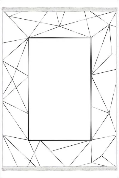 Makinede Yıkanabilir Oturma Odası Halısı Kaymaz Taban Halı MS-179