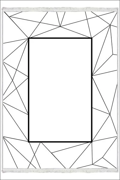 Makinede Yıkanabilir Oturma Odası Halısı Kaymaz Taban Halı MS-181