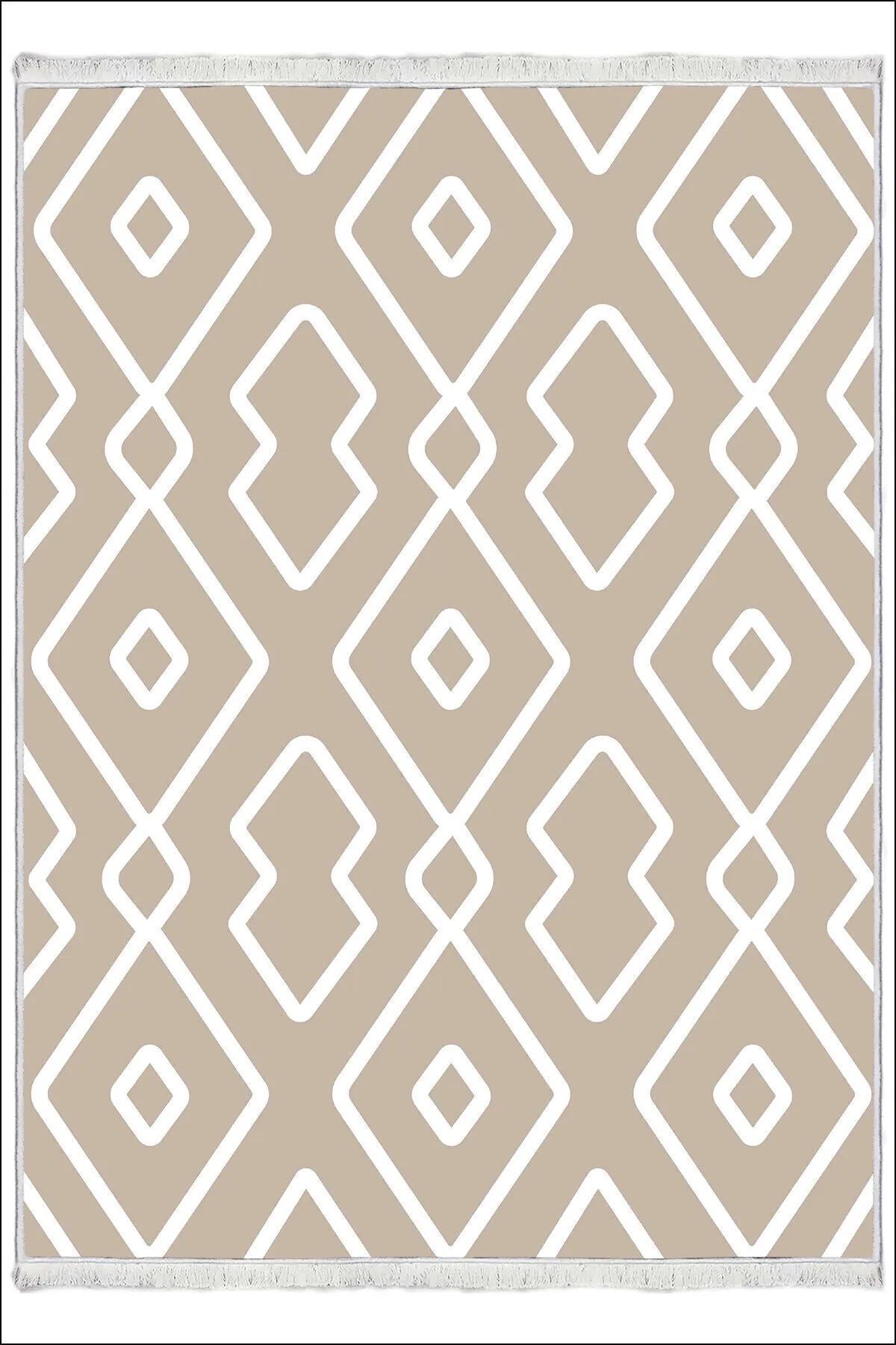 Makinede Yıkanabilir Oturma Odası Halısı Kaymaz Taban Halı MS-2023