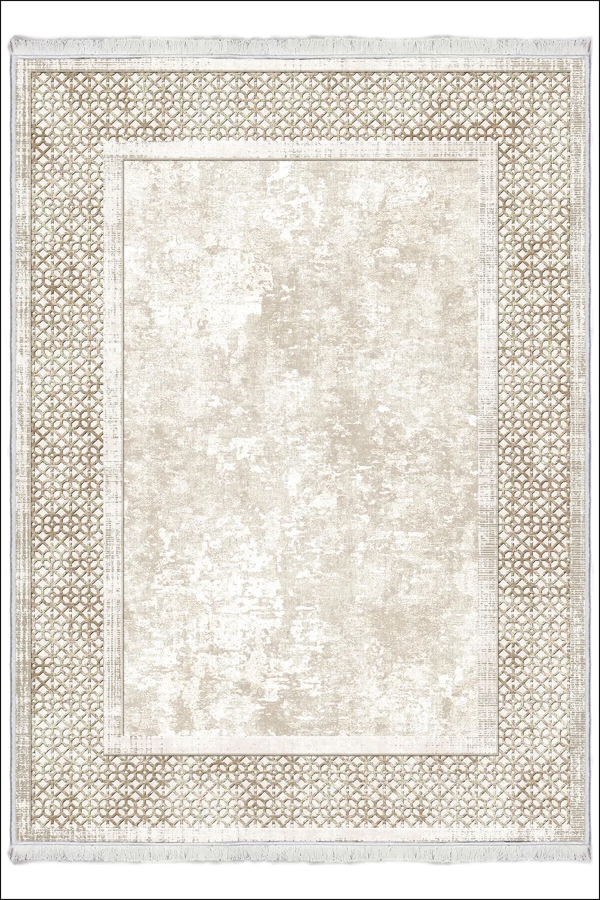 Makinede Yıkanabilir Oturma Odası Halısı Kaymaz Taban Halı MS-2225