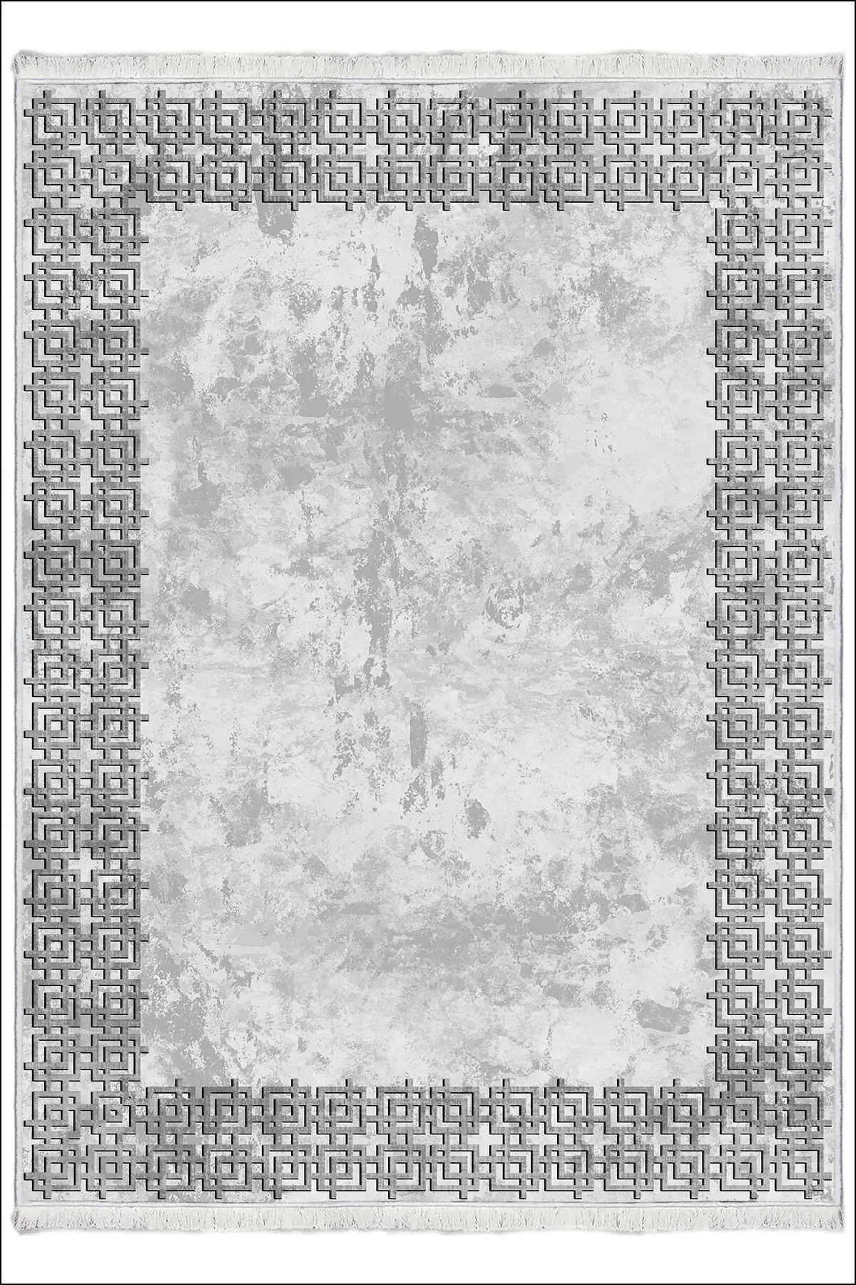 Makinede Yıkanabilir Oturma Odası Halısı Kaymaz Taban Halı MS-2255