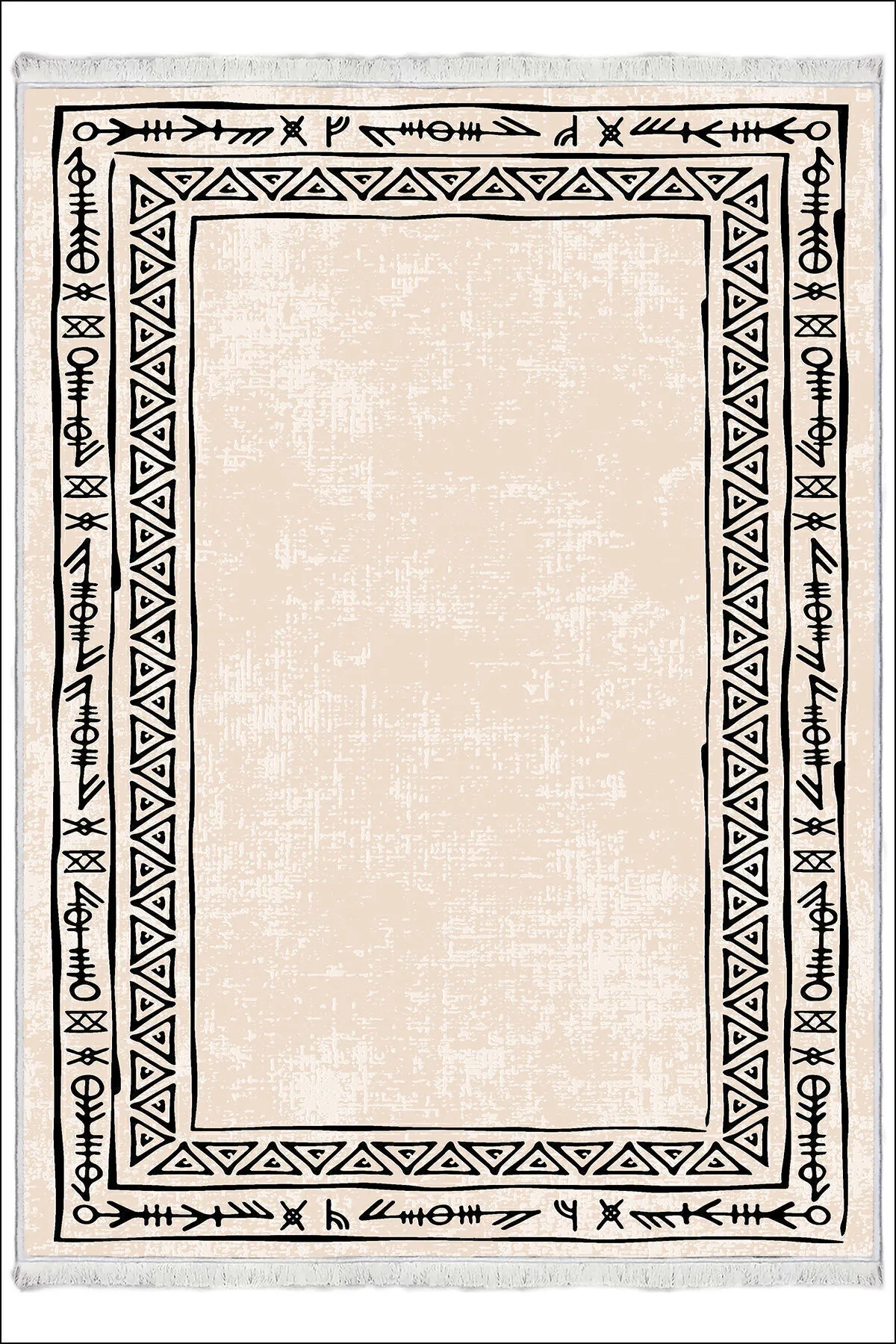 Makinede Yıkanabilir Oturma Odası Halısı Kaymaz Taban Halı MS-2261