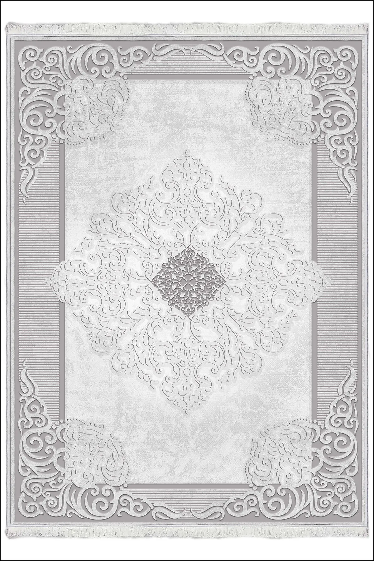 Makinede Yıkanabilir Oturma Odası Halısı Kaymaz Taban Halı MS-2274